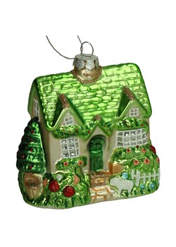 Kersten Ozdoba choinkowa "Christmas Cottage" w kolorze zielonym - wys. 12 cm - id: 17896761 - marki Kersten - 187252531 Kersten Ozdoba choinkowa "Christmas Cottage" w kolorze zielonym - wys. 12 cm ze sklepu Limango Polska w kategorii Dekoracje bożonarodzeniowe - zdjęcie 187252531