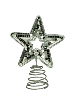 Kersten Szpic &quot;Disco Star&quot; w kolorze srebnym na choinkę - wys. 15 cm ze sklepu Limango Polska w kategorii Dekoracje bożonarodzeniowe - zdjęcie 187252551