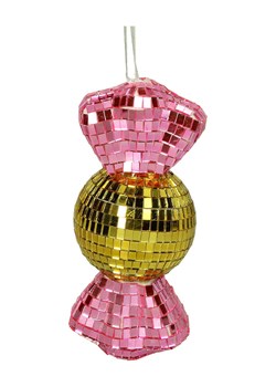 Kersten Ozdoba choinkowa "Disco Candy" w kolorze złoto-jasnoróżowym - wys. 16 cm - id: 17896769 - marki Kersten - 187252553 Kersten Ozdoba choinkowa "Disco Candy" w kolorze złoto-jasnoróżowym - wys. 16 cm ze sklepu Limango Polska w kategorii Dekoracje bożonarodzeniowe - zdjęcie 187252553
