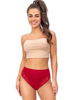 Donna koronkowe figi damskie z wysokim stanem bordowe 235, Kolor bordowy, Rozmiar S, Donna ze sklepu Intymna w kategorii Majtki damskie - zdjęcie 187253642