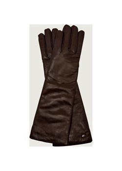 Weekend MaxMara Skórzane rękawiczki SENAPE | z dodatkiem wełny - id: MW255W000074004 - marki Weekend Maxmara - 187255540 Weekend MaxMara Skórzane rękawiczki SENAPE | z dodatkiem wełny ze sklepu Gomez Fashion Store w kategorii Rękawiczki damskie - zdjęcie 187255540