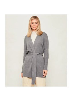 Joop! Kardigan Kardi | Regular Fit | z dodatkiem jedwabiu - id: JO255W000045063 - marki Joop! - 187255583 Joop! Kardigan Kardi | Regular Fit | z dodatkiem jedwabiu ze sklepu Gomez Fashion Store w kategorii Swetry damskie - zdjęcie 187255583