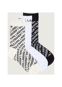 Karl Lagerfeld Skarpety 3-pack Monogram - id: KL255W000072E03 - marki Karl Lagerfeld - 187255613 Karl Lagerfeld Skarpety 3-pack Monogram ze sklepu Gomez Fashion Store w kategorii Skarpetki damskie - zdjęcie 187255613