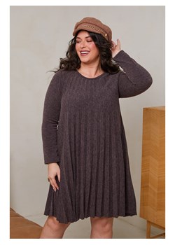Curvy Lady Sukienka w kolorze ciemnobrązowym ze sklepu Limango Polska w kategorii Sukienki - zdjęcie 187255834
