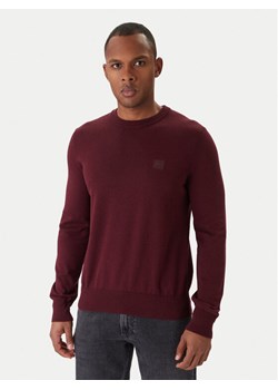 BOSS Sweter Kanovano_S 50527583 Bordowy Regular Fit - id: 0000305596581 - marki BOSS HUGO BOSS - 187256683 BOSS Sweter Kanovano_S 50527583 Bordowy Regular Fit ze sklepu MODIVO w kategorii Swetry męskie - zdjęcie 187256683