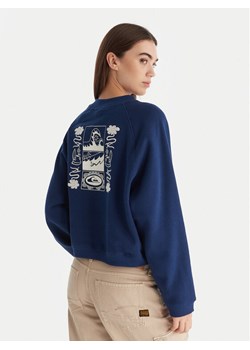 Quiksilver Bluza Graphic Crew EQWFT03198 Granatowy Regular Fit - id: 0000305646354 - marki Quiksilver - 187256741 Quiksilver Bluza Graphic Crew EQWFT03198 Granatowy Regular Fit ze sklepu MODIVO w kategorii Bluzy damskie - zdjęcie 187256741