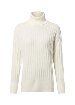 Gant Damski sweter z dzianiny z zawartością wełny Kobiety écru jednolity ze sklepu vangraaf w kategorii Swetry damskie - zdjęcie 187257451