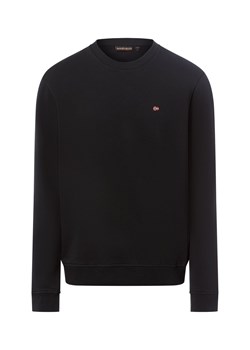 Napapijri Bluza męska - Balis Mężczyźni Bawełna granatowy jednolity ze sklepu vangraaf w kategorii Bluzy męskie - zdjęcie 187257463