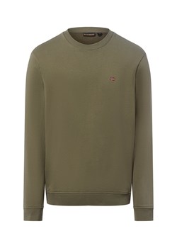 Napapijri Bluza męska - Balis Mężczyźni Bawełna trzcinowy jednolity ze sklepu vangraaf w kategorii Bluzy męskie - zdjęcie 187257464