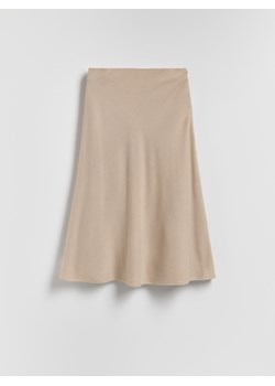 Reserved - Spódnica z wełną - beżowy ze sklepu Reserved w kategorii Spódnice - zdjęcie 187258150