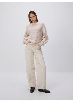 Reserved - Wzorzysty sweter - pastelowy róż ze sklepu Reserved w kategorii Swetry damskie - zdjęcie 187258174