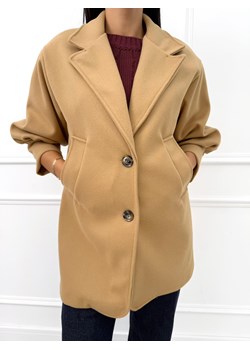 Karmelowy Elegancki Płaszczyk - id: 23070420 - marki Modnakiecka.pl - 187260040 Karmelowy Elegancki Płaszczyk ze sklepu ModnaKiecka.pl w kategorii Płaszcze damskie - zdjęcie 187260040