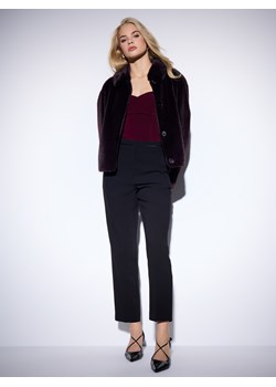 Mohito - Czarne spodnie z prostą nogawką - czarny ze sklepu Mohito w kategorii Spodnie damskie - zdjęcie 187260121