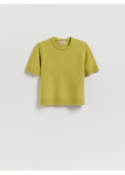 Reserved - Wełniany sweter - zielony ze sklepu Reserved w kategorii Swetry damskie - zdjęcie 187260314