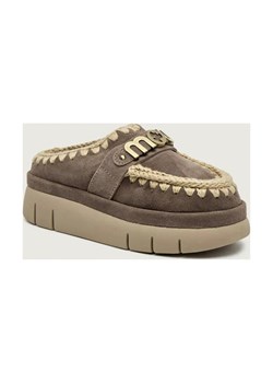 MOU Mule Bounce welt clog suede | z dodatkiem wełny | zamsz ze sklepu Gomez Fashion Store w kategorii Kapcie damskie - zdjęcie 187260644