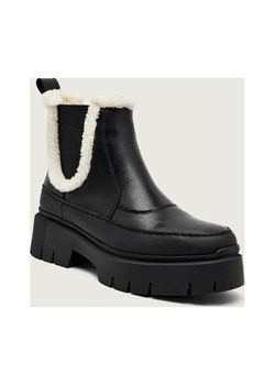 HUGO Skórzane sztyblety Kris_ChBootie_FRLT | shearling - id: BU255W000050001 - marki Hugo Boss - 187260694 HUGO Skórzane sztyblety Kris_ChBootie_FRLT | shearling ze sklepu Gomez Fashion Store w kategorii Botki - zdjęcie 187260694