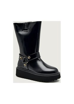 Love Moschino Skórzane kozaki - id: LM255W000059000 - marki Love Moschino - 187260702 Love Moschino Skórzane kozaki ze sklepu Gomez Fashion Store w kategorii Kozaki damskie - zdjęcie 187260702