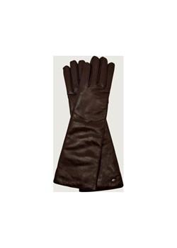 Weekend MaxMara Skórzane rękawiczki SENAPE | z dodatkiem wełny - id: MW255W000074004 - marki Weekend Maxmara - 187260750 Weekend MaxMara Skórzane rękawiczki SENAPE | z dodatkiem wełny ze sklepu Gomez Fashion Store w kategorii Rękawiczki damskie - zdjęcie 187260750