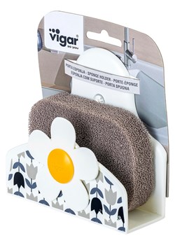 Vigar Uchwyt &quot;Tulip&quot; ze wzorem na gąbkę - 12 x 11,5 x 7 cm ze sklepu Limango Polska w kategorii Akcesoria kuchenne - zdjęcie 187261980