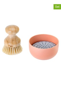 Vigar 2-częściowy zestaw &quot;Zeroline&quot; w kolorze pomaranczowo-jasnobrązowym ze sklepu Limango Polska w kategorii Akcesoria kuchenne - zdjęcie 187261993