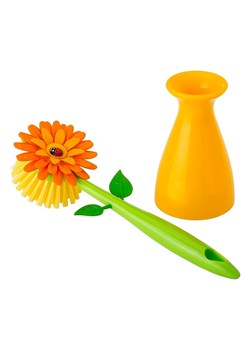 Vigar Szczotka w kolorze zielono-pomarańczowym do zmywania - wys. 25,5 cm ze sklepu Limango Polska w kategorii Akcesoria kuchenne - zdjęcie 187262031