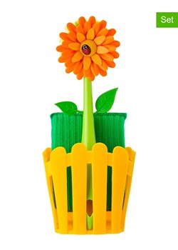 Vigar 3-częściowy organizer &quot;Flower power&quot; w kolorze żółtym - 11 x 25 x 6,5 cm ze sklepu Limango Polska w kategorii Akcesoria kuchenne - zdjęcie 187262034