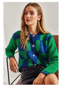 Bianco Lucci Kardigan w kolorze niebiesko-zielonym ze sklepu Limango Polska w kategorii Swetry damskie - zdjęcie 187262722