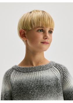 Reserved - Strukturalny sweter w paski - jasnoszary - id: 441BW-09M - marki Reserved - 187263161 Reserved - Strukturalny sweter w paski - jasnoszary ze sklepu Reserved w kategorii Swetry chłopięce - zdjęcie 187263161