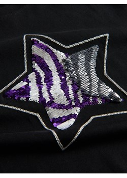 Reserved - T-shirt z cekinową aplikacją - czarny - id: 493FT-99X - marki Reserved - 187263172 Reserved - T-shirt z cekinową aplikacją - czarny ze sklepu Reserved w kategorii Bluzki dziewczęce - zdjęcie 187263172