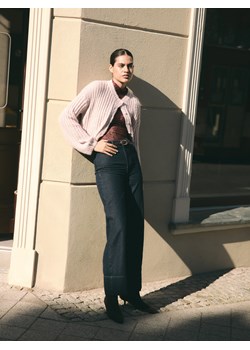 Reserved - Koronkowa bluzka - bordowy ze sklepu Reserved w kategorii Bluzki damskie - zdjęcie 187264743