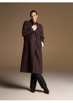 Reserved - Płaszcz z wełną - karminowy - id: 656IG-92M - marki Reserved - 187264784 Reserved - Płaszcz z wełną - karminowy ze sklepu Reserved w kategorii Płaszcze damskie - zdjęcie 187264784