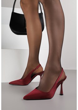 Bordowe Sandały ze Szpiczastym Noskiem Volle - id: 401883 - marki born2be - 187264974 Bordowe Sandały ze Szpiczastym Noskiem Volle ze sklepu born2be.pl w kategorii Czółenka - zdjęcie 187264974