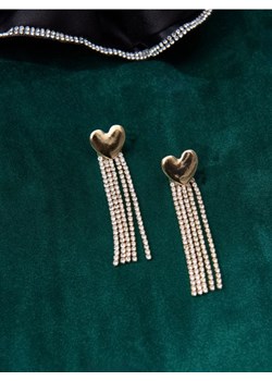 Sinsay - Kolczyki w kształcie serca z błyszczącym wykończeniem - złoty - id: 143FX-GLD - marki Sinsay - 187266271 Sinsay - Kolczyki w kształcie serca z błyszczącym wykończeniem - złoty ze sklepu Sinsay w kategorii Kolczyki - zdjęcie 187266271