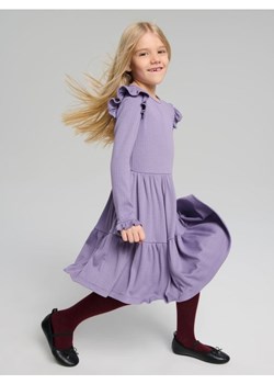 Sinsay - Prążkowana sukienka babydoll - fioletowy ze sklepu Sinsay w kategorii Sukienki dziewczęce - zdjęcie 187266294