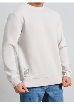 Sinsay - Bluza crewneck z napisem - kremowy - id: 5035O-02X - marki Sinsay - 187266343 Sinsay - Bluza crewneck z napisem - kremowy ze sklepu Sinsay w kategorii Bluzy męskie - zdjęcie 187266343