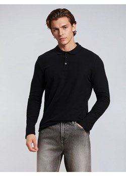 Sinsay - Bawełniana koszulka polo - czarny - id: 656EY-99X - marki Sinsay - 187266403 Sinsay - Bawełniana koszulka polo - czarny ze sklepu Sinsay w kategorii T-shirty męskie - zdjęcie 187266403