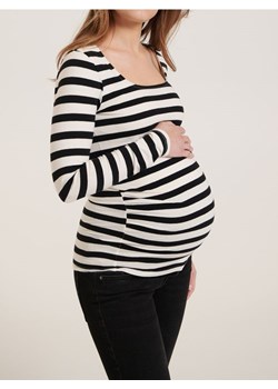 Sinsay - Koszulka ciążowa w paski z długim rękawem - wielobarwny - id: 7738J-MLC - marki Sinsay - 187266451 Sinsay - Koszulka ciążowa w paski z długim rękawem - wielobarwny ze sklepu Sinsay w kategorii Bluzki ciążowe - zdjęcie 187266451