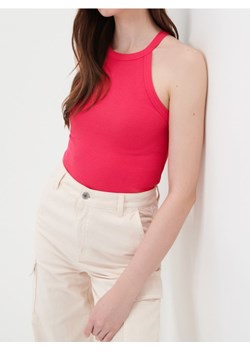 Sinsay - Bawełniany top halter - różowy ze sklepu Sinsay w kategorii Bluzki damskie - zdjęcie 187266520