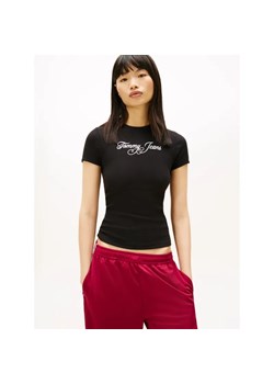 Tommy Jeans T-shirt | Slim Fit - id: TM261W000030D44 - marki Tommy Jeans - 187267153 Tommy Jeans T-shirt | Slim Fit ze sklepu Gomez Fashion Store w kategorii Bluzki damskie - zdjęcie 187267153