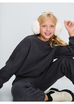 Sinsay - Bluza crewneck z imitacji baranka - szary - id: 095GC-90X - marki Sinsay - 187267744 Sinsay - Bluza crewneck z imitacji baranka - szary ze sklepu Sinsay w kategorii Bluzy dziewczęce - zdjęcie 187267744