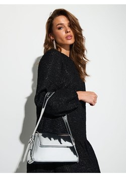 Sinsay - Srebrna torebka na ramię - srebrny - id: 320GK-SLV - marki Sinsay - 187267754 Sinsay - Srebrna torebka na ramię - srebrny ze sklepu Sinsay w kategorii Torebki bagietki - zdjęcie 187267754