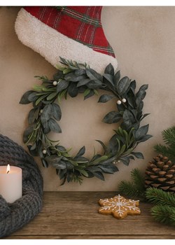 Sinsay - Świąteczny wieniec dekoracyjny - wielobarwny - id: 600GO-MLC - marki Sinsay - 187267760 Sinsay - Świąteczny wieniec dekoracyjny - wielobarwny ze sklepu Sinsay w kategorii Dekoracje bożonarodzeniowe - zdjęcie 187267760