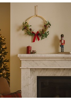 Sinsay - Świąteczny wieniec dekoracyjny - wielobarwny - id: 997GH-MLC - marki Sinsay - 187267772 Sinsay - Świąteczny wieniec dekoracyjny - wielobarwny ze sklepu Sinsay w kategorii Dekoracje bożonarodzeniowe - zdjęcie 187267772