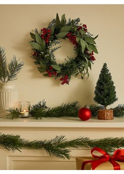 Sinsay - Świąteczny wieniec dekoracyjny - wielobarwny - id: 999GH-MLC - marki Sinsay - 187267774 Sinsay - Świąteczny wieniec dekoracyjny - wielobarwny ze sklepu Sinsay w kategorii Dekoracje bożonarodzeniowe - zdjęcie 187267774