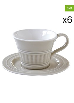 Easy Life Filiżanka (6 szt.) "Arbitare" w kolorze jasnoszarym ze spodkiem - 250 ml - id: 13930425 - marki Easy Life - 187269120 Easy Life Filiżanka (6 szt.) "Arbitare" w kolorze jasnoszarym ze spodkiem - 250 ml ze sklepu Limango Polska w kategorii Dzbanki i zaparzacze - zdjęcie 187269120