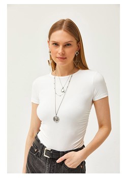 trendyol Koszulka w kolorze białym - id: 17617826 - marki Trendyol - 187269251 trendyol Koszulka w kolorze białym ze sklepu Limango Polska w kategorii Bluzki damskie - zdjęcie 187269251
