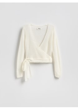 Reserved - Sweter z wełną - złamana biel - id: 883IE-01X - marki Reserved - 187270030 Reserved - Sweter z wełną - złamana biel ze sklepu Reserved w kategorii Swetry damskie - zdjęcie 187270030