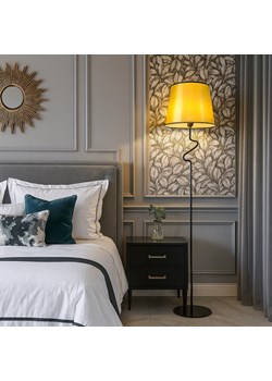 Czarno złota lampa podłogowa glamour FOGO MIRROR - id: 10770 - marki Ciekot Partners Sp. Z O. O. - 187270160 Czarno złota lampa podłogowa glamour FOGO MIRROR ze sklepu Lysne w kategorii Lampy podłogowe - zdjęcie 187270160