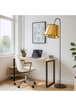 Czarno złota lampa stojąca w stylu glamour TALLIN MIRROR - id: 10910 - marki Ciekot Partners Sp. Z O. O. - 187270164 Czarno złota lampa stojąca w stylu glamour TALLIN MIRROR ze sklepu Lysne w kategorii Lampy podłogowe - zdjęcie 187270164