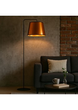 Czarna lampa stojąca do jadalni RIJAD MIRROR - id: 11068 - marki Ciekot Partners Sp. Z O. O. - 187270174 Czarna lampa stojąca do jadalni RIJAD MIRROR ze sklepu Lysne w kategorii Lampy podłogowe - zdjęcie 187270174